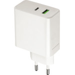 Setty Wall Charger PD+Qc Usb + USB-C 45W LSI-01wHite JO
