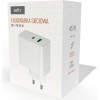 Setty Wall Charger PD+Qc Usb + USB-C 45W LSI-01wHite JO