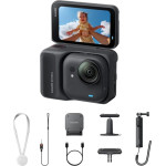 Insta360 Go Ultra Creator Bundle Midnight Black - Mini 2-in-1 Tripod, Quick Release Mount, Pivot Mnt - (CINSABEA/GOUltra06)