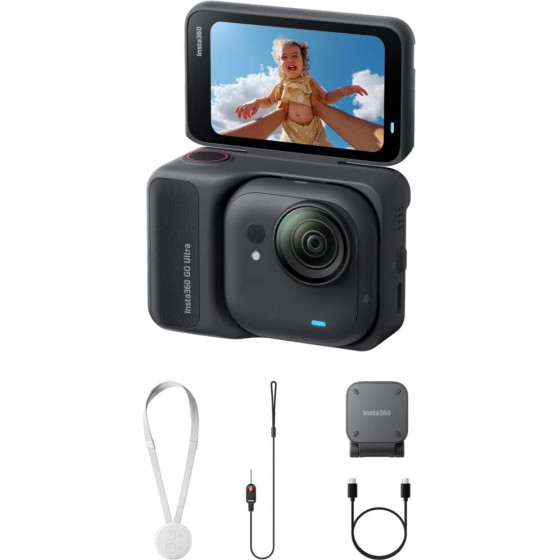 Insta360 Go Ultra Standard Bundle (Midnight Black) - (CINSABEA/GOUltra02)
