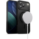 Crong Hybrid Frost Mag Cover - Case Magsafe Iphone 17 Pro Max (black) - (CRGHFMIP1769PBLK)