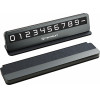 Techsuit - Premium Phone Number Plate Dialcraft (SN1) - Parking Sign, Slim Design, Magnetic Numbers, With Adhesive - Black