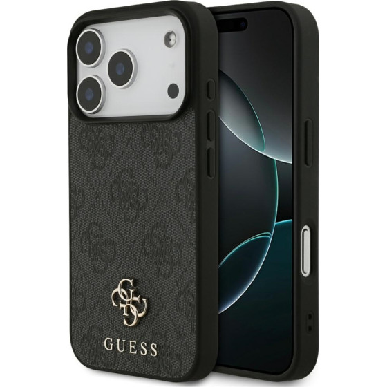 Guess 4G Small Classic Logo Magsafe Case For Iphone 17 Pro Black - (GUHMP17LP4SM4MK)
