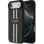 Guess Case 4G Printed Stripes Magsafe For Iphone 17 Air Black - (GUHMP17MP4RPSK)