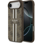 Guess Case 4G Printed Stripes Magsafe For Iphone 17 Air Brown - (GUHMP17MP4RPSW)