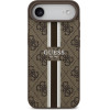 Guess Case 4G Printed Stripes Magsafe For Iphone 17 Air Brown - (GUHMP17MP4RPSW)
