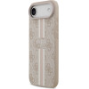 Guess Case 4G Printed Stripes Magsafe For Iphone 17 Air Pink - (GUHMP17MP4RPSP)