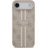 Guess Case 4G Printed Stripes Magsafe For Iphone 17 Air Pink - (GUHMP17MP4RPSP)