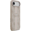 Guess Case 4G Printed Stripes Magsafe For Iphone 17 Air Pink - (GUHMP17MP4RPSP)