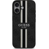 Guess Case 4G Printed Stripes Magsafe For Iphone 17 Black - (GUHMP17SP4RPSK)