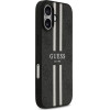 Guess Case 4G Printed Stripes Magsafe For Iphone 17 Black - (GUHMP17SP4RPSK)