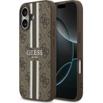 Guess Case 4G Printed Stripes Magsafe For Iphone 17 Brown - (GUHMP17SP4RPSW)