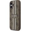 Guess Case 4G Printed Stripes Magsafe For Iphone 17 Brown - (GUHMP17SP4RPSW)