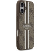 Guess Case 4G Printed Stripes Magsafe For Iphone 17 Brown - (GUHMP17SP4RPSW)