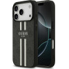 Guess Case 4G Printed Stripes Magsafe For Iphone 17 Pro Black - (GUHMP17LP4RPSK)