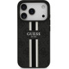 Guess Case 4G Printed Stripes Magsafe For Iphone 17 Pro Black - (GUHMP17LP4RPSK)