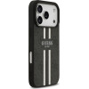 Guess Case 4G Printed Stripes Magsafe For Iphone 17 Pro Black - (GUHMP17LP4RPSK)