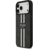 Guess Case 4G Printed Stripes Magsafe For Iphone 17 Pro Max Black - (GUHMP17XP4RPSK)