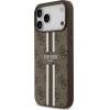 Guess Case 4G Printed Stripes Magsafe For Iphone 17 Pro Max Brown - (GUHMP17XP4RPSW)