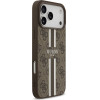 Guess Case 4G Printed Stripes Magsafe For Iphone 17 Pro Max Brown - (GUHMP17XP4RPSW)