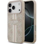 Guess Case 4G Printed Stripes Magsafe For Iphone 17 Pro Pink - (GUHMP17LP4RPSP)