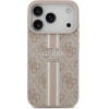 Guess Case 4G Printed Stripes Magsafe For Iphone 17 Pro Pink - (GUHMP17LP4RPSP)