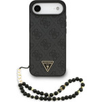 Guess Case 4G Strap Triangle Logo Magsafe For Iphone 17 Air Black - (GUHMP17MP4TSDPPSK)