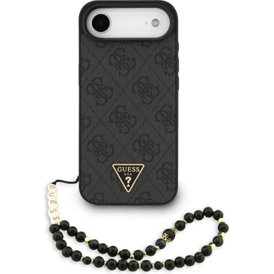 Guess Case 4G Strap Triangle Logo Magsafe For Iphone 17 Air Black - (GUHMP17MP4TSDPPSK)