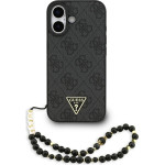 Guess Case 4G Strap Triangle Logo Magsafe For Iphone 17 Black - (GUHMP17SP4TSDPPSK)