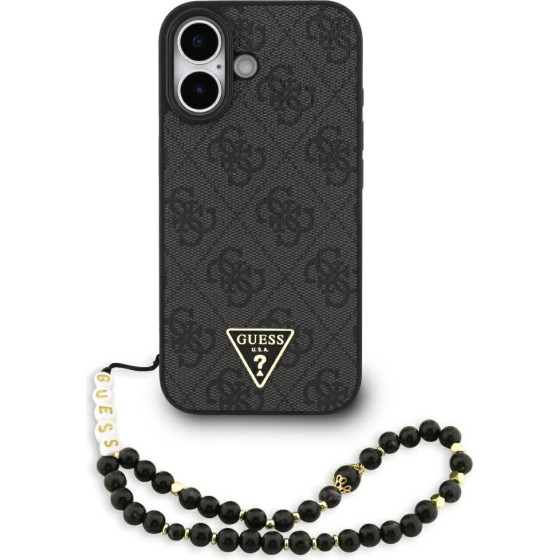 Guess Case 4G Strap Triangle Logo Magsafe For Iphone 17 Black - (GUHMP17SP4TSDPPSK)