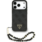 Guess Case 4G Strap Triangle Logo Magsafe For Iphone 17 Pro Black - (GUHMP17LP4TSDPPSK)