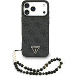 Guess Case 4G Strap Triangle Logo Magsafe For Iphone 17 Pro Max Black - (GUHMP17XP4TSDPPSK)