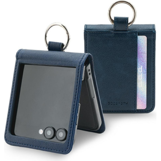 Mercury Basic Diary Case For Samsung Galaxy Z Flip7 Navy Blue