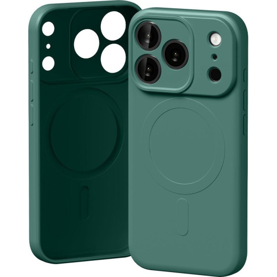 Mercury Semi-Silicone Magsafe Case For Iphone 17 Pro Green