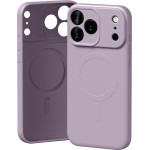 Mercury Semi-Silicone Magsafe Case For Iphone 17 Pro Max Lavender Gray