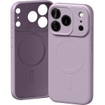 Mercury Semi-Silicone Magsafe Case For Iphone 17 Pro, Lavender gray