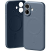 Mercury Semi-Silicone Magsafe Case For Iphone 17 Sierra blue