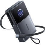 Joyroom 10000mAh 22.5W Powerbank With Built-In Retractable USB-C Cable - Black - (JR-PR1)