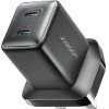 Joyroom 45W 2 x USB-C Wall Charger (Uk plug) - Black - (JR-TCG17)