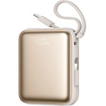 Joyroom JR-PBF27 22.5W 10000mAh Powerbank With Two Built-In Cables - Gold - (JR-PBF27_TITANIUM)