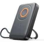 Joyroom Powerbank 22.5W 10000mAh 3in1 Magnetic Inductive Compatible With Magsafe With Built-In Cable - Black - (JR-PBM02)