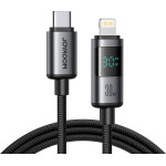 Joyroom S-A16 Pro Prism Series 30W USB-C - Lightning Cable With Display 1.2m - Black - (S-A16 PRO_CL)