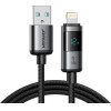 Joyroom S-A16 Pro Prism Series 3A USB-A - Lightning Cable With Display 1.2m - Black - (S-A16 PRO_AL)