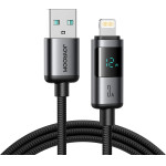 Joyroom S-A16 Pro Prism Series 3A USB-A - Lightning Cable With Display 1.2m - Black - (S-A16 PRO_AL)