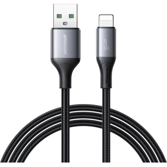 Joyroom S-A28 Flash Series 3A USB-A - Lightning Cable 1m - Black - (S-A28_ALB1)