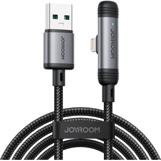 Joyroom S-A56 Enjoyx Series 90� USB-A - Lightning 3A Cable 1.2m - Black - (S-A56_AL)