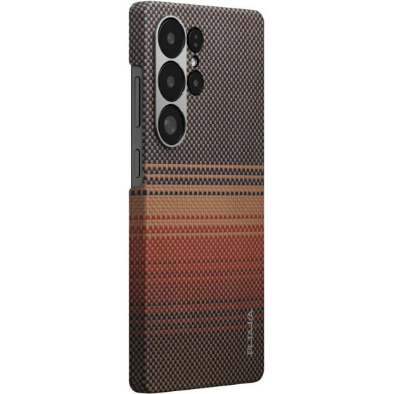 Pitaka Case Moonrise Tactile Woven Magsafe For Samsung Galaxy S25 Ultra Sunset - (KS2503U)
