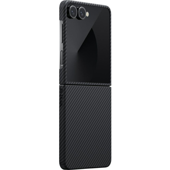 Pitaka Case Ultra-Slim Magsafe For Samsung Galaxy Z Flip7 Black Grey - (FBFLIP7)