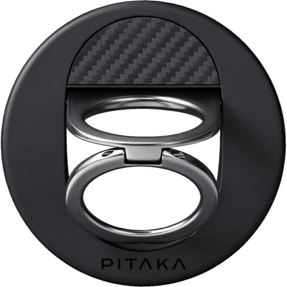 Pitaka Magnetic Holder Magez Grip 3 Magsafe For Phone Black Grey - (MGB2402)