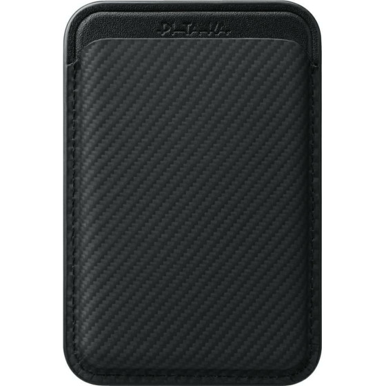 Pitaka Magnetic Wallet Woven Wallet Magsafe For Phone Black Grey - (MWW2401)